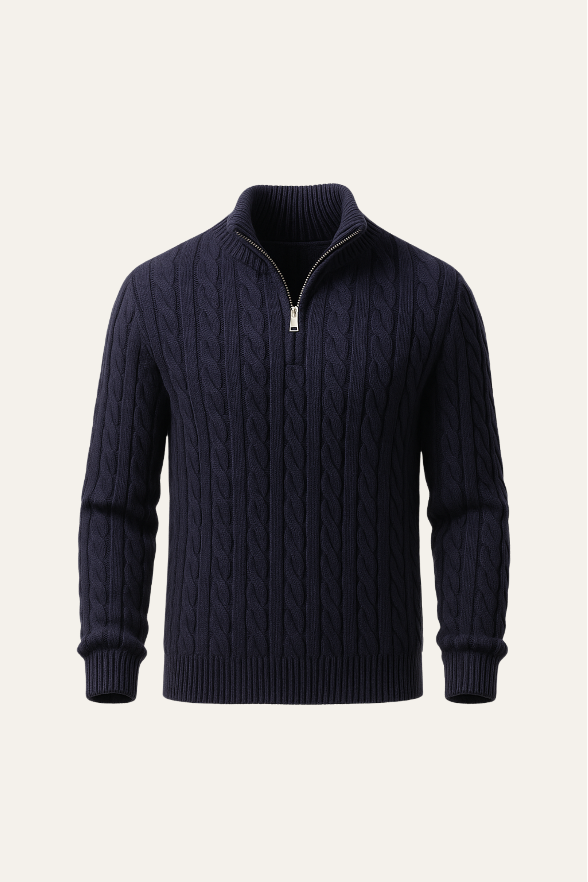 Sero Zip Knit Navy