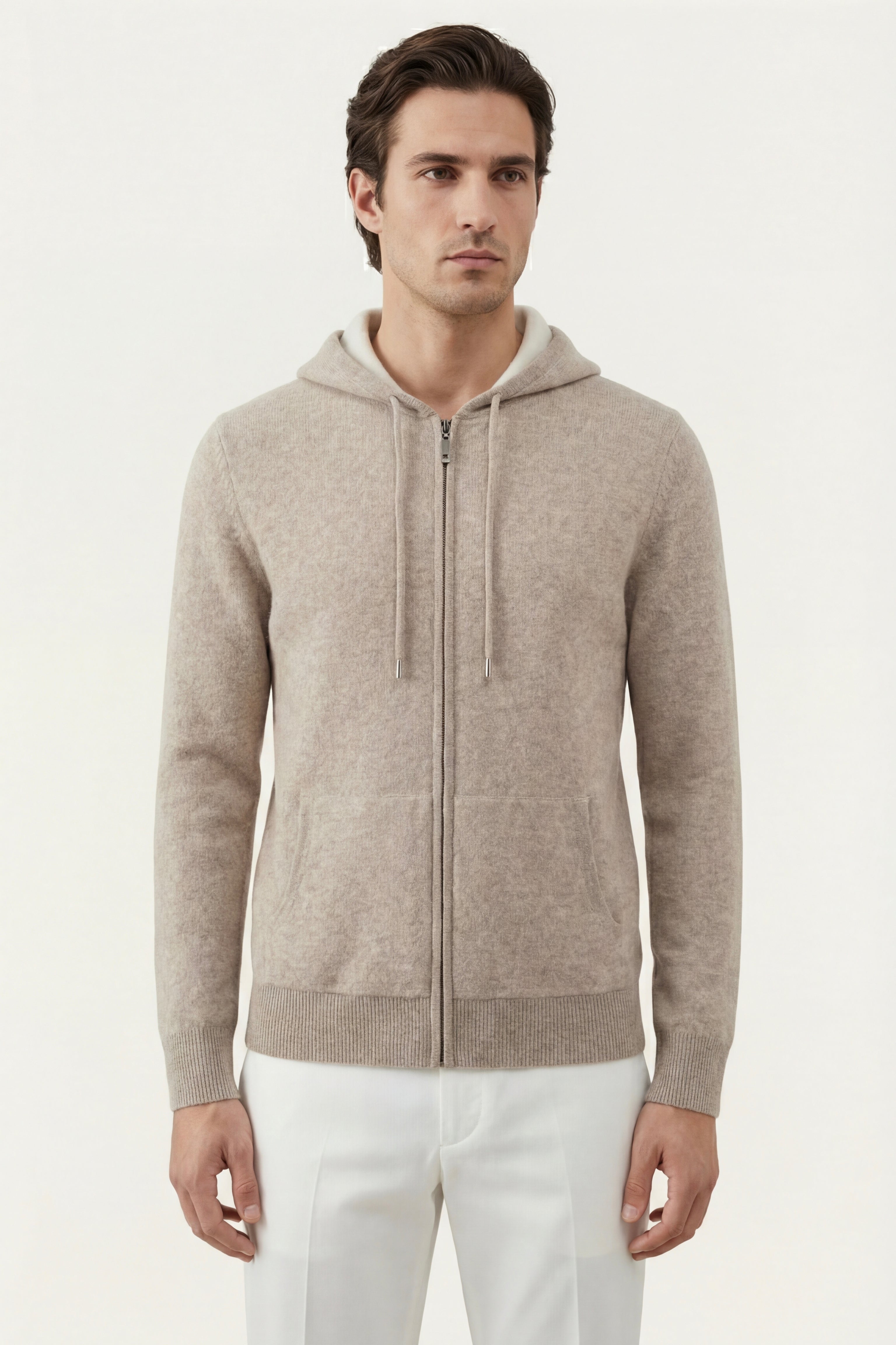 Santo Zip Up Beige