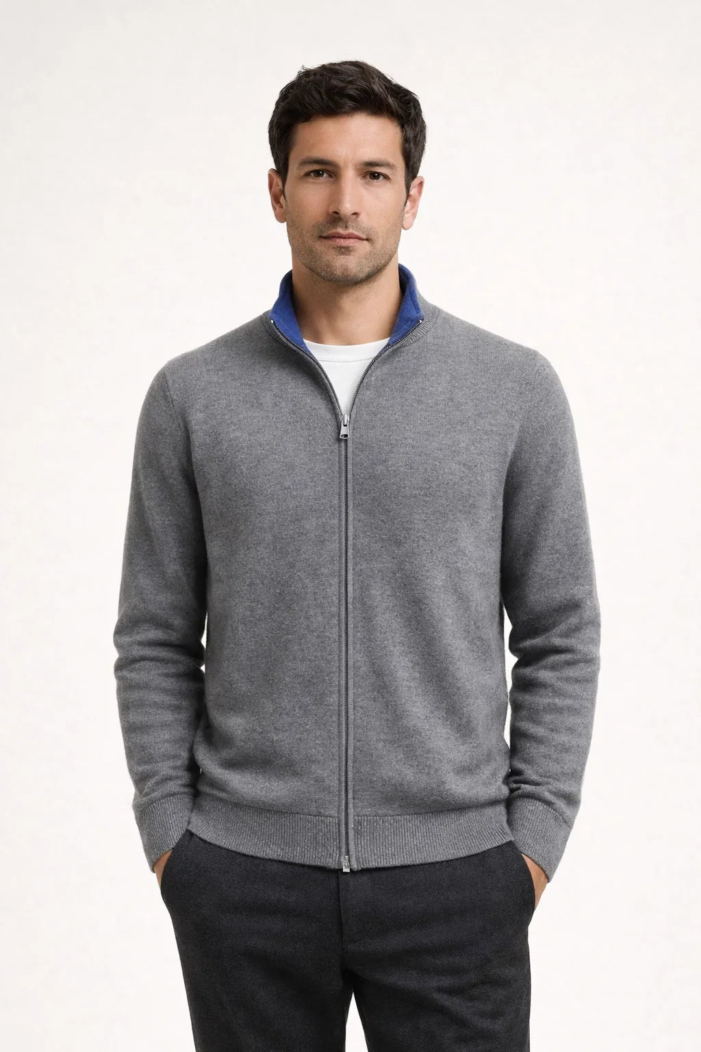 Veste Georgio réversible à fermeture éclair bleu marine