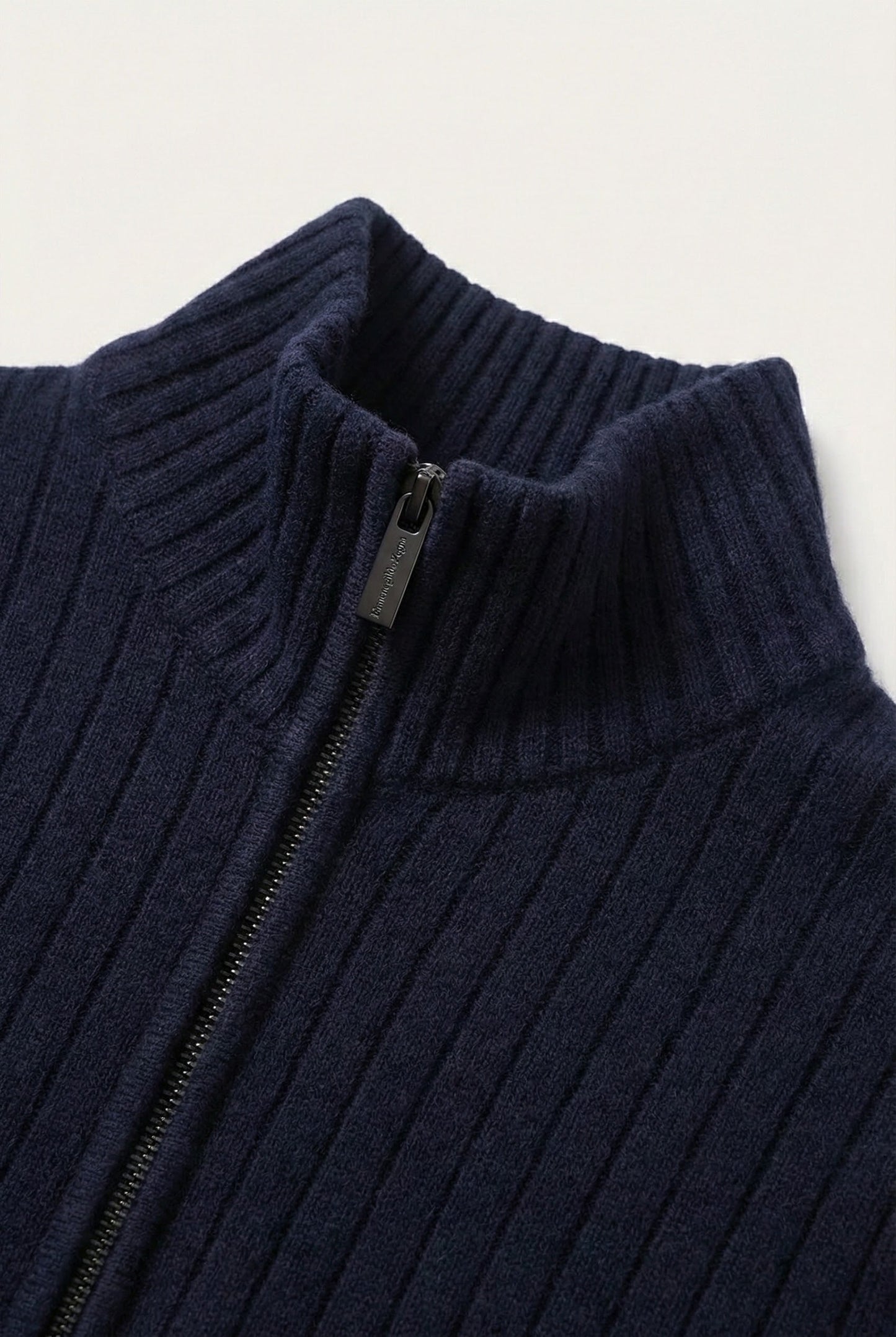 Gilet côtelé bleu marine Léon