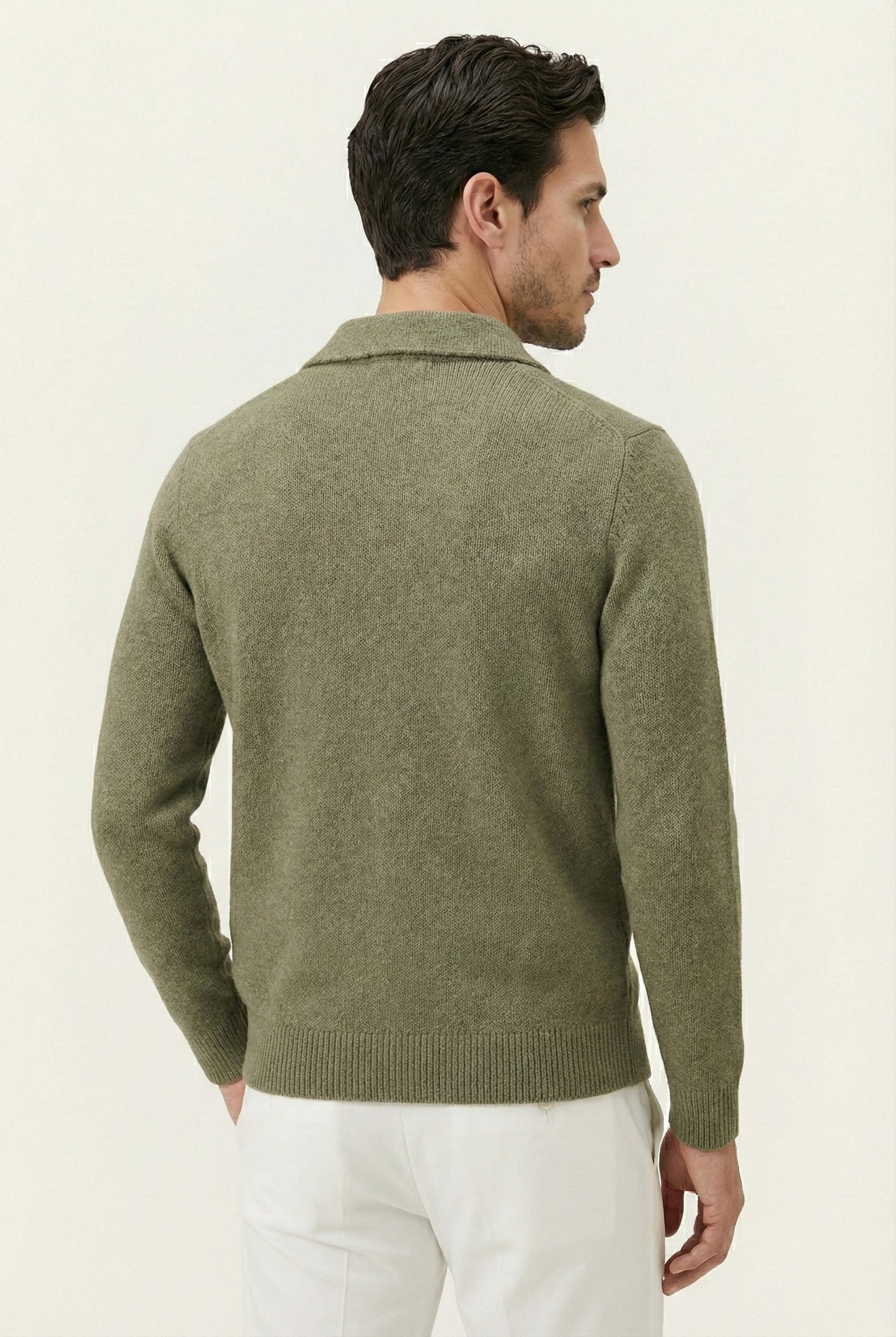 Gilet en maille vert Santiago