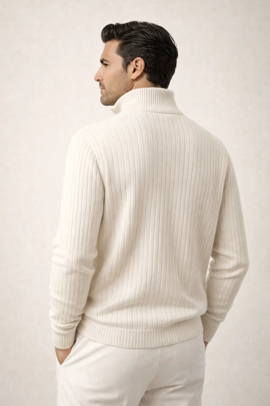 Enrico Knit Vest Ivory