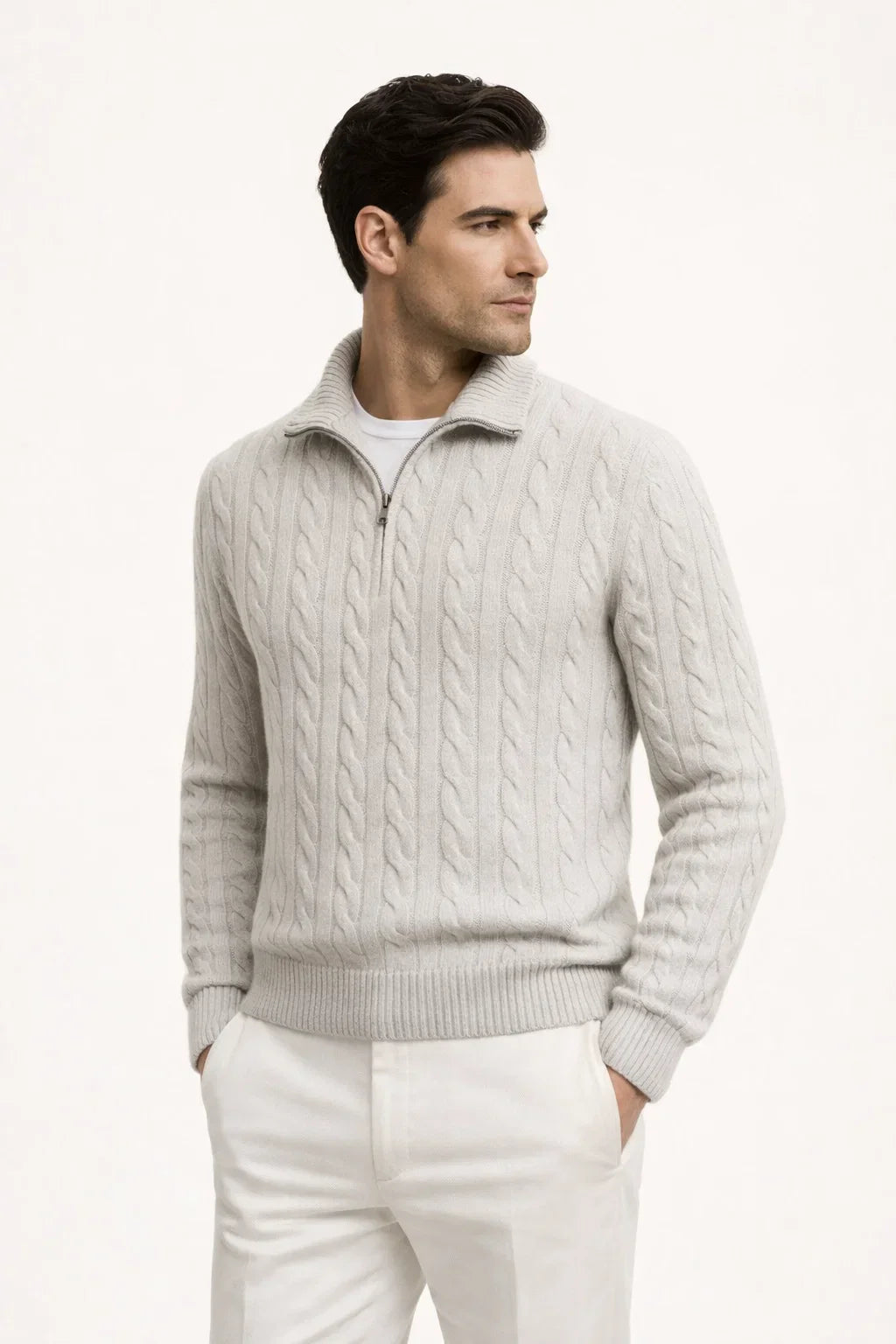 Sero Zip Knit Grey