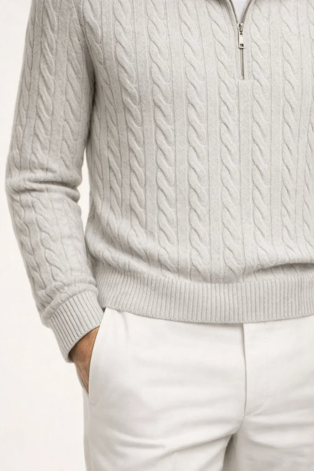 Sero Zip Knit Grey